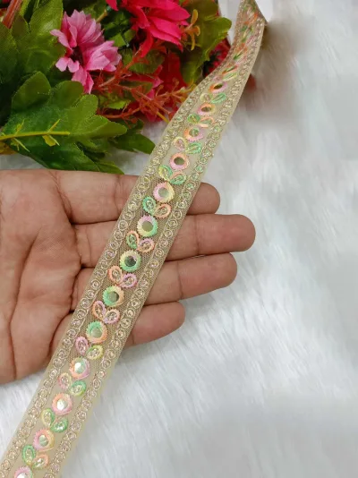 Mirror Lace in Vibrant Multicolor 9-Meter Roll